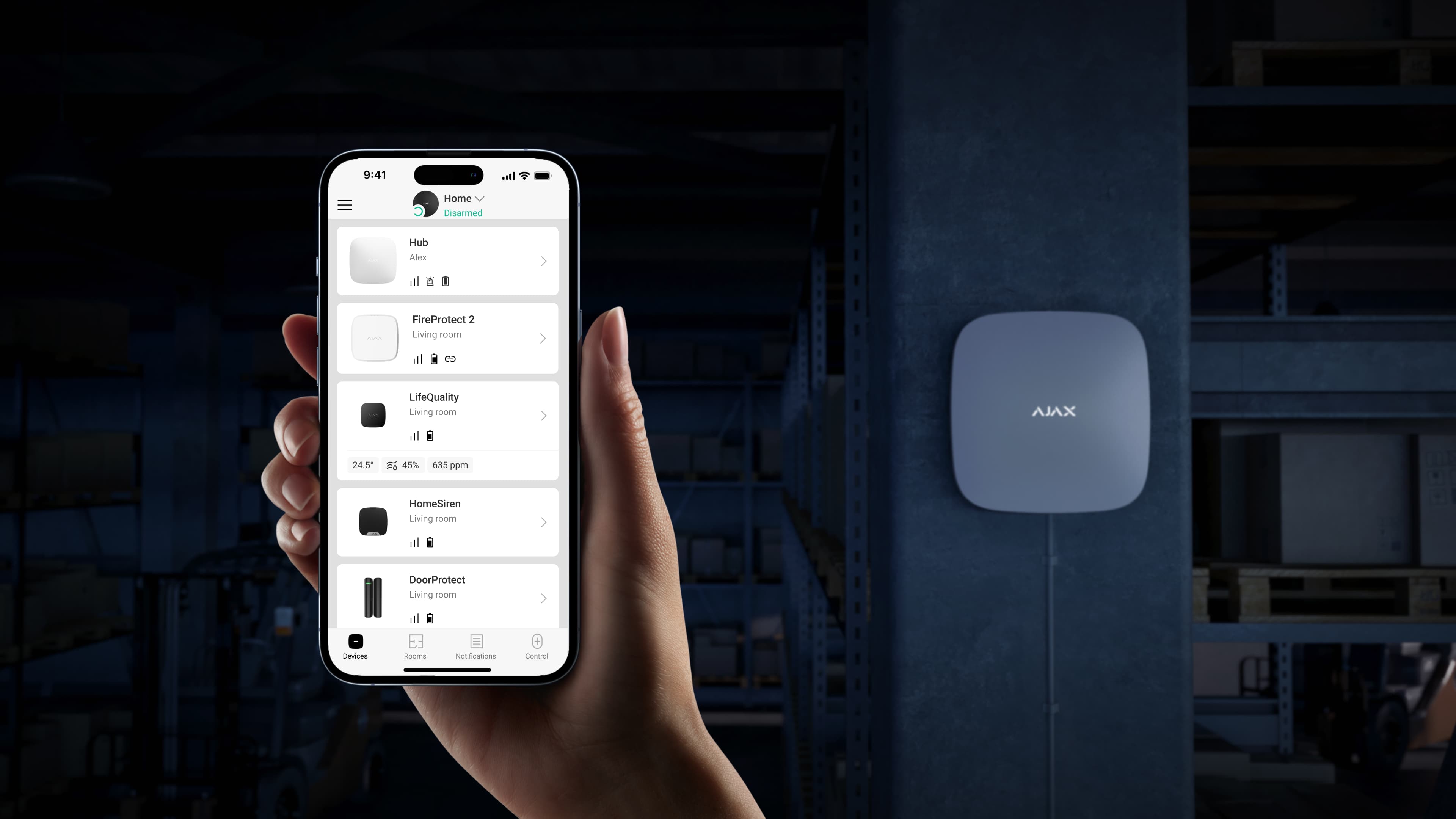 Hub og app